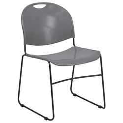 Compact Sled Base Stack Chair (Black Frame) 