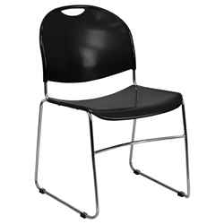 Compact Sled Base Stack Chair (Chrome Frame) 