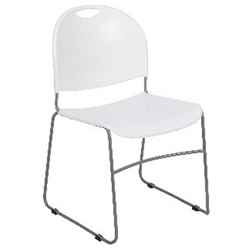 Compact Sled Base Stack Chair (Silver Frame) 