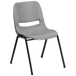 Ergonomic Shell Stack Chair Grey 